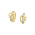 The Love Knot Huggie Hoop Earrings