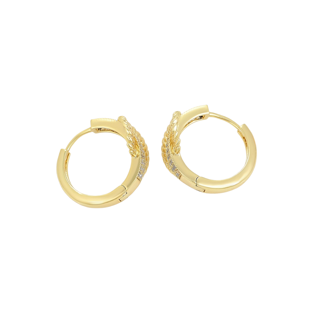 The Love Knot Huggie Hoop Earrings