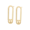 Golden Orbit Drop Earrings