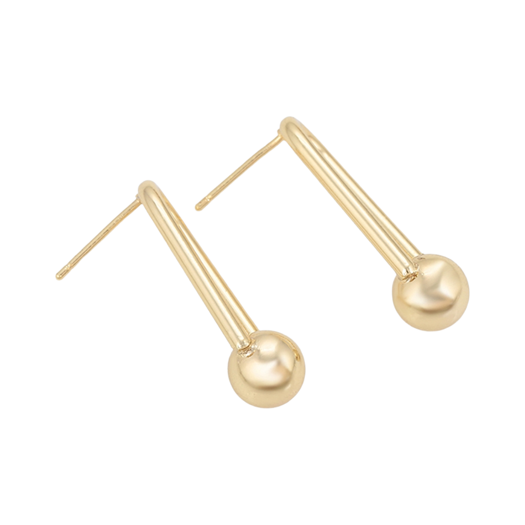 Golden Orbit Drop Earrings