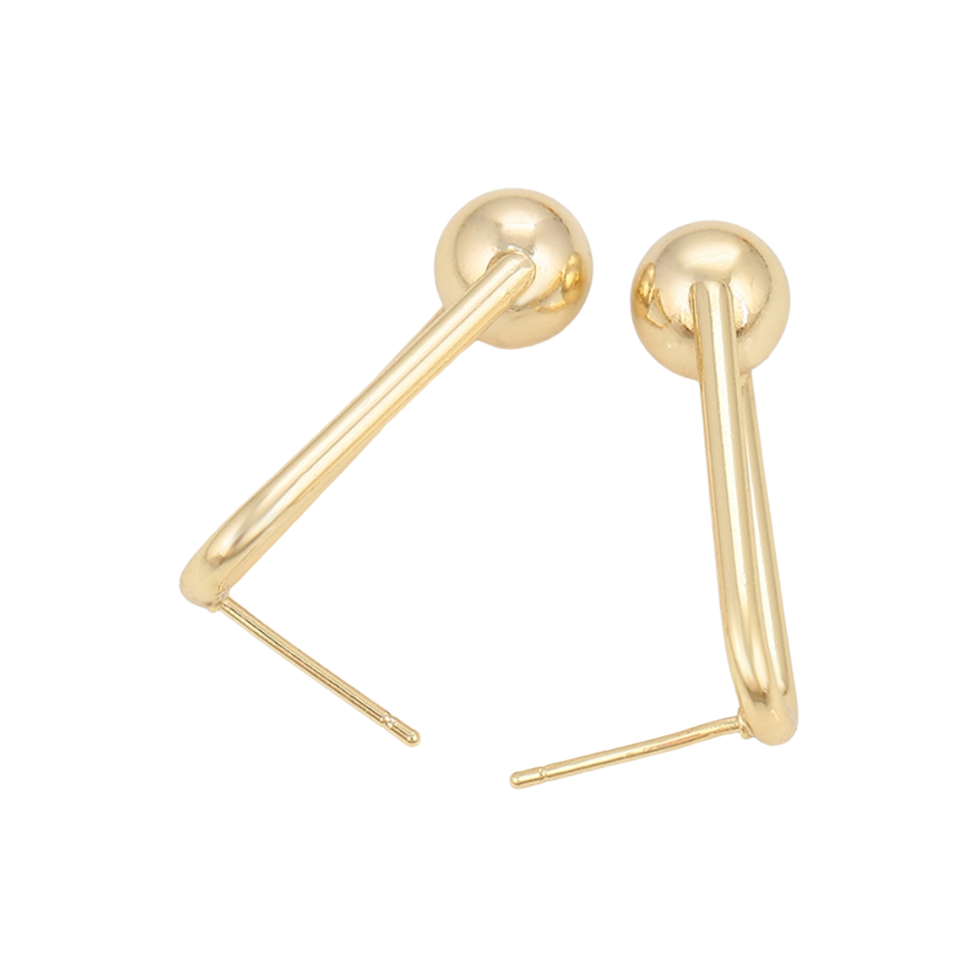 Golden Orbit Drop Earrings