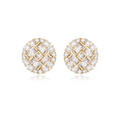 Radiant Baguette Cluster Stud Earrings