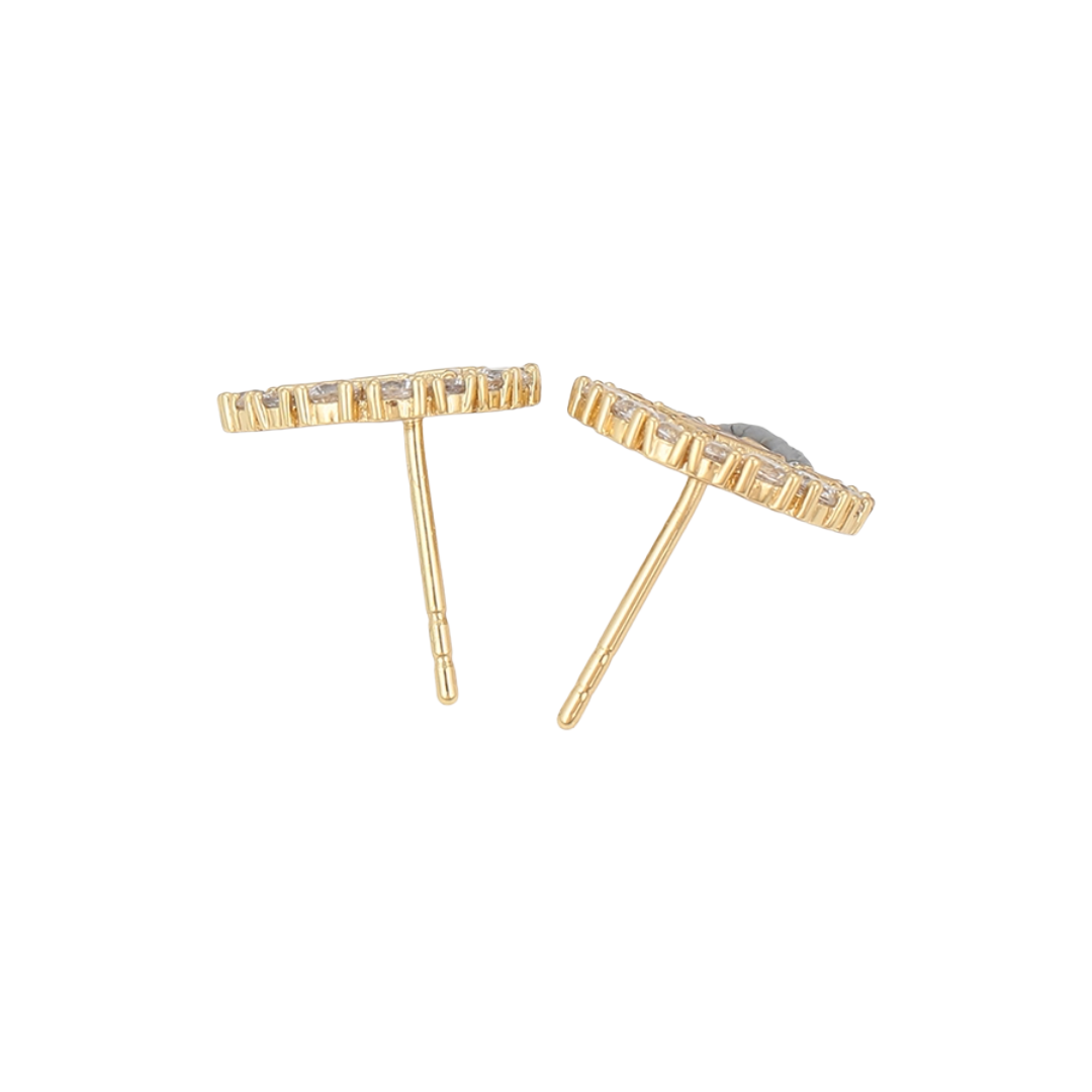 Radiant Baguette Cluster Stud Earrings