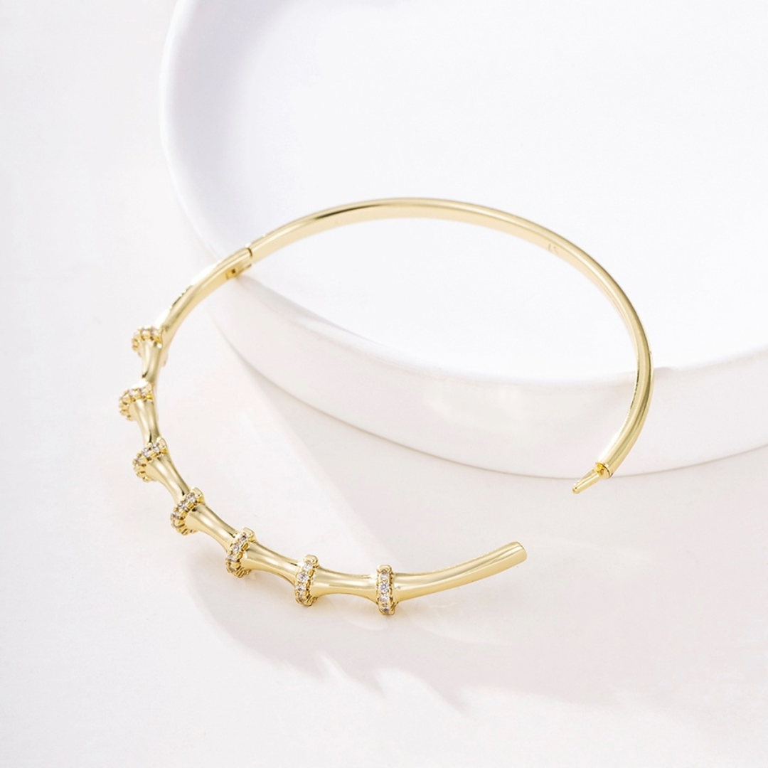 The Bamboo Pavé Bangle