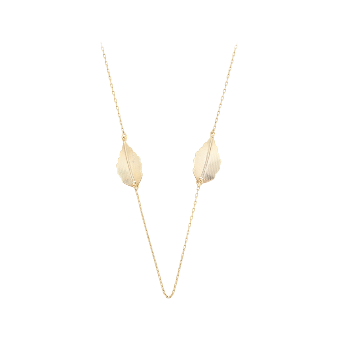 The Duo Leaf Necklace
