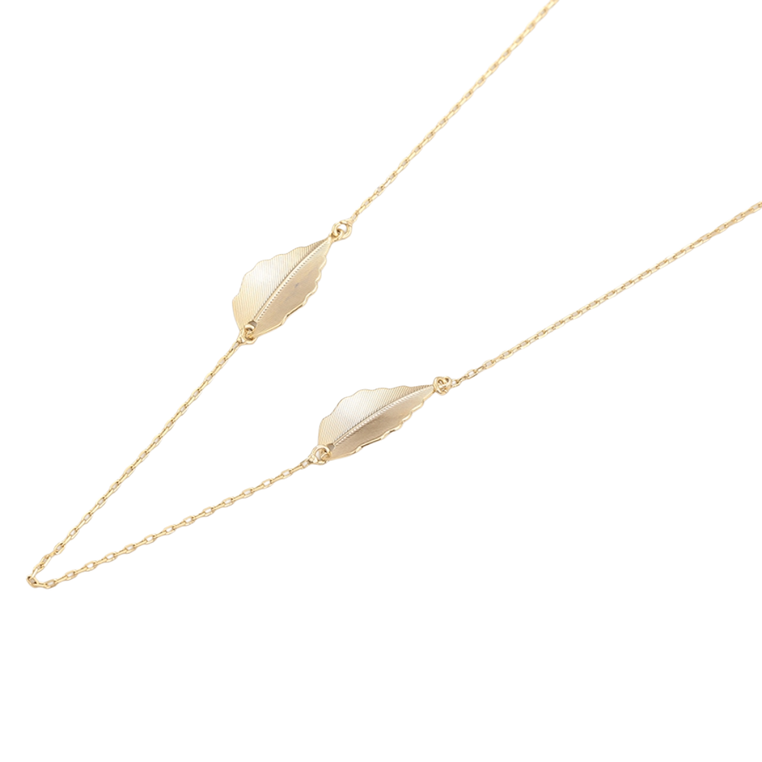The Duo Leaf Necklace