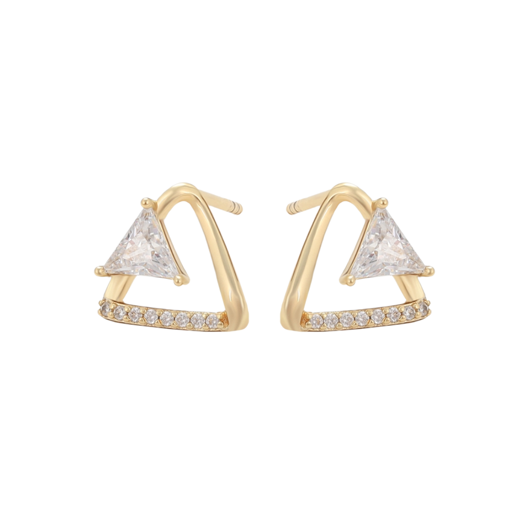 Trillion Geometric Stud Earrings