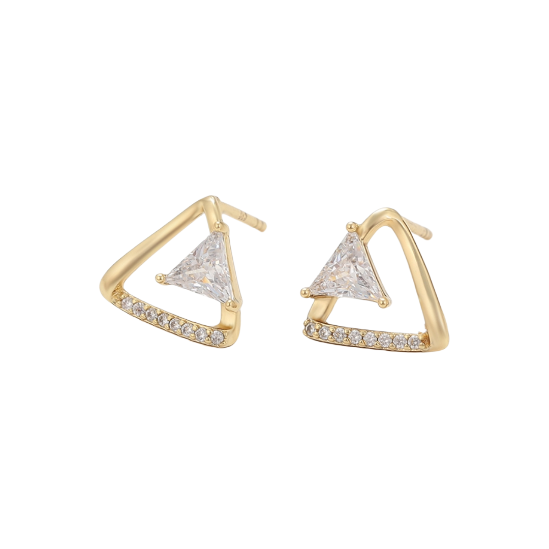 Trillion Geometric Stud Earrings