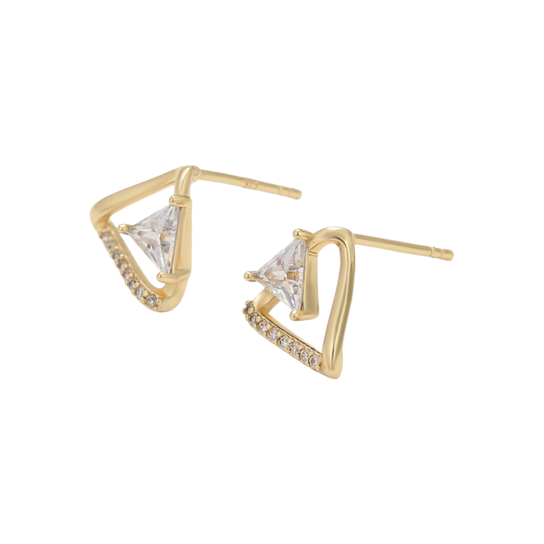Trillion Geometric Stud Earrings