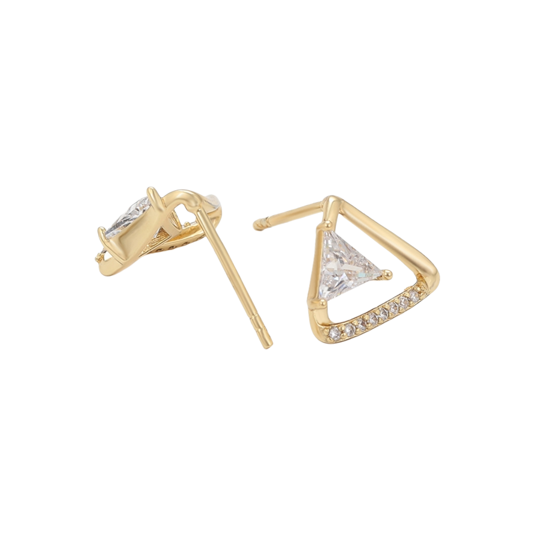 Trillion Geometric Stud Earrings