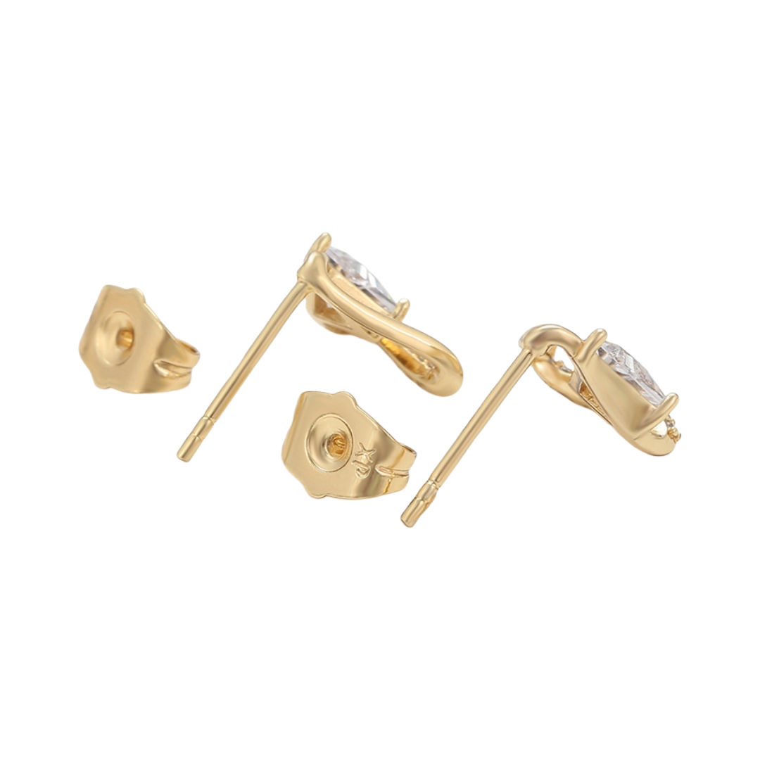 Trillion Geometric Stud Earrings